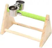 Generic Bird Stand with Feeding Bowl, Portable Parrot Play Stand for Budgies