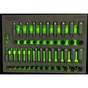 VIM Tools 49 Piece 1/4 Inch Impact Socket Master Set