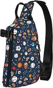 WURTON Black White Snake Skin Print Crossbody Backpack,Travel Hiking Cross Bag Diagonally, Cycling Bag