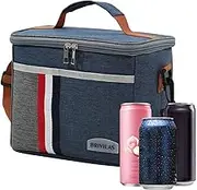 Insulated Bag | Portable Waterproof Lunch Box | Cooler Bag with Shoulder Strap School Picnic Beach Hiking