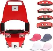 Manual Cap Screen Printing Machine Kit,Universal DIY Screen Printing Press Machine with 4 Standard Platens, Hat Clamp Silk Screen Printer with Safe Pull Lock, for All Type Cap