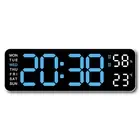 Digital Wall Clock Temperature and Humidity Week Display Electronic LED1750