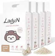 Lady N－Enviro-Biotics Deodorant Strip Tofu Cat Litter-Pearl Milk Tea (6 LB (Pack of 6))