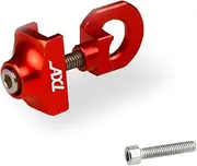 Bicycle Chain Tensioner Aluminum Adjustable Bicycle Chain lllTensioner b Fastener for Single Speed Bicycle BMX Fixie Bike (Red)