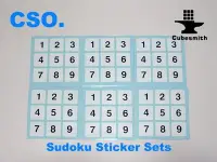 在飛比找Yahoo!奇摩拍賣優惠-SUDOKU CSO.3×3×3魔術方塊專用高品質數獨PVC