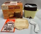 NEW Vintage Oster Model #732 Harvest Gold Lil Fritter Electric Deep Fryer (A15)