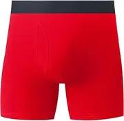 [AGYMNX] Men's Athletic Underwear Breathable Soft Moisture-Wicking with Fly Underwear Anti Chafing Quick Dry Boxer Briefs