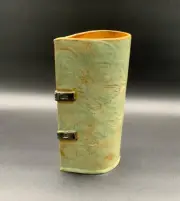 Vase 10” tall - Pottery Handmade - Slab Built - Small Studio Vancouver Artist