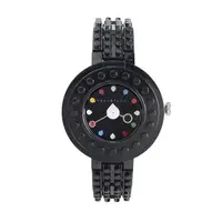 在飛比找PChome24h購物優惠-【nanoblock】圓殼系列彩色圓點時標樂高積木錶-黑/C