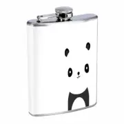 Panda Bear Em1 Flask 8oz Stainless Steel Hip Drinking Whiskey
