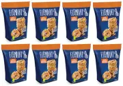 8 ELEPHANT Baked Squeezed Pretzels with Sesame Seeds Crackers Bags 180g 6.35oz