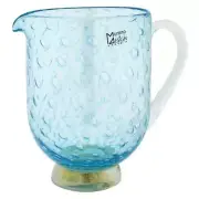 GlassOfVenice Serenissima Murano Glass Pitcher - Aqua Blue