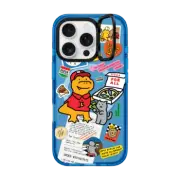 iPhone 16 Pro Impact Ring Stand Case MagSafe Compatible Cutest Pizza Boy