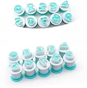 10pcs Silicone Plunger Numbers Cake Molds DIY Embossed Fondant Baking Tools for Creative Cake Decoration Includes