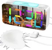 Vibrating Alarm Clock with Bed Shaker for Heavy Sleeper, Bedroom Digital Clock