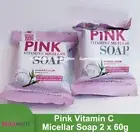 Snail White PINK Vitamin C Micellar Soap 60g x 2