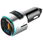 BC41 Colorful Atmosphere Light Car Plug in MP3 Player Bluetooth Receiver USB Charger