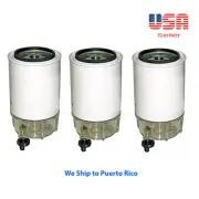3 X Fuel Filter/Water Separator & Glass Fit Mercury Outboard 01-09 320R-RAC-01