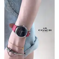 在飛比找蝦皮商城精選優惠-COACH 女用手錶 黑錶面紅色皮手錶 8859972509