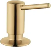 hansgrohe Bath and Kitchen Sink Soap Dispenser, Contemporary Modern in Brushed Gold Optic, 04539250