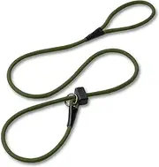 Fenrir Slip Leash 1.4m Professional Dog Training Lead to Stop Pulling, Perfect for Walks, Easy to Use, Spring Loaded Stopper, Light Weight and Durable (Green)