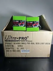 Case Of (30) Ultra Pro Dual Deck Box Light Green