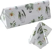 [Real Sic] Flower & Nature Glasses Case - Eco Leather Magnetic Folding Hard Case for Sunglasses, Eyeglasses, Reading Glasses
