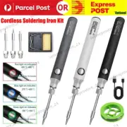 Portable Cordless Soldering Iron Kit USB Rechargeable Electric Soldering Gun AU