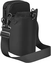 Cosmos Water Bottle Bag Crossbody Bottle Holder Carrier Case Bag Bottle Sling Bag Pouch with Adjustable Shoulder Strap & Pocket, Fits 20 to 60 oz Bottle for Hiking Camping Walking Travel & Fishing
