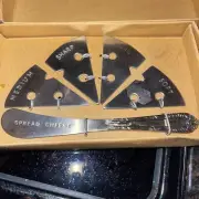 ThirstyStone Charcuterie Board Cheese Labels Stainless Markers w/Spreader NIB