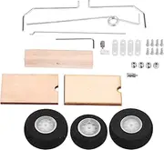 KT DIY Fixed Wing Model Aircraft Landing Gear Wheel Universal Set RC Landing Gear DIY Metal Wood Fixed Wing Model Aircraft Landing Gear Wheel Universal Set of RC Accessories