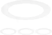 uxcell 4-Pack Goof Rings for 5 Inch Recessed Lights, 4.5" ID 6.3" OD Durable Plastic Trim Ring Flush Mount White Can Light Trim Ring Cover for Ceiling Can Downlights