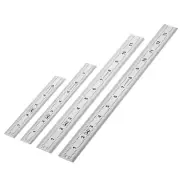 4pcs Stainless Steel Rulers 6" 8" 12" 14" Two Scale Graduation Machinist Ruler