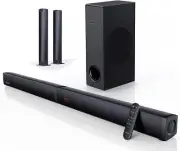 180W Sound Bar 2 in 1 Detachable for TV 2.1CH with Subwoofer Bluetooth 37 Inch