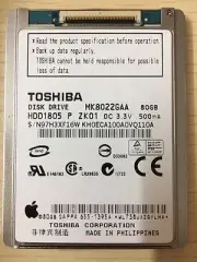 Toshiba MK8022GAA Apple iPod Classic 80GB HDD - 1.8 HDD For Use In Apple iPod
