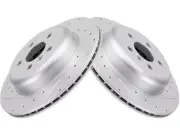 TRQ 22BP32Z Rear Brake Rotor Set Fits 2019-2021 BMW X4 (for: BMW)