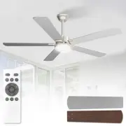 52 Inch Ceiling Fan with Light and Remote, Mid-Century Modern Fan Light for L...