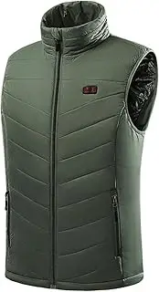 [Generic] Waist Length Sweaters Women Heated Vest Unisex Heated Clothing Lightweight USB Heated Jacket 3 Heating Levels 15 Heating Zones Adjustable Size Fits Hiking (Battery Pack Not Rain Proof Jackets Women