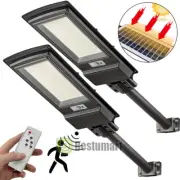 2xSolar Street Lights 1000000LM Outdoor Dusk-Dawn Montion Sensor Landscape Lamps