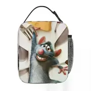 c387 Remy The Little Chef From Ratatouille Lunch Bags Insulated Lunch Tote Thermal Bag Leakproof Picnic Bags for Woman Work Kids k387