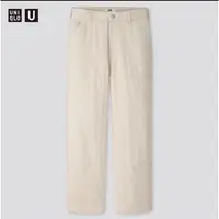 在飛比找蝦皮購物優惠-UNIQLO U 73腰 白色 米白色 工作長褲 工作褲 寬