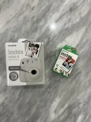 Fujifilm instax mini 9 Instant Film Camera Smokey White + Instax (10 Sheets)
