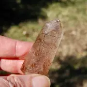 2in Rutile Quartz Crystal Tower, Spiritual Growth, Harmony, Chakra Balancing, Br