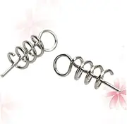 SUPVOX 50Pcs Fishing Pin Spring Lock for Lure Baits Practical Fixed Screw Pins for Outdoor Fishing Gear Lightweight and Easy to Use Accessories for Anglers