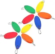 [BELLIFFY] 10pcs Floating Key Ring Brightly Colored Buoyant Keychain for Boats Pools and Water Sports Durable Design for Easy Spotting and Attachment for Fishing Sailing and Outdoor