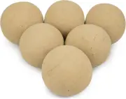 5" Fire Balls for Gas Fire Pits, 6 Pack round Reusable Beige Fireballs for Indoo