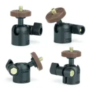 LINCO A020-4 Pack Tripod Ball Head, 360° Rotatable Mini Ball Head