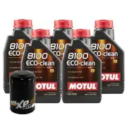 5L Motul 8100 ECO-CLEAN 0W-30 Wix XP Filter Motor Oil Change Kit API SN