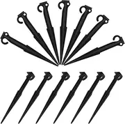 Parliky 20pcs Tent Stakes: Plastic Pegs Secure Anchoring for Tents and Canopies Sand-Resistant Stakes for Beach Camping Hiking Garden Outdoor Adventures