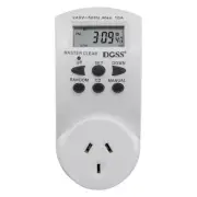 Doss 7 Day 24hrs Mains Digital Powerpoint Electrical Timer 10 On/Off programs